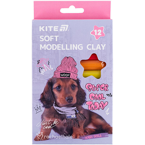 Пластилін восковий Kite Rachael Hale R25-086, 12 кольорів, 200 г