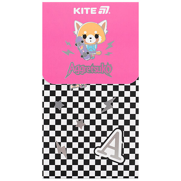 Блокнот на магніті Kite Aggretsuko AR24-092, 60 аркушів, клітинка