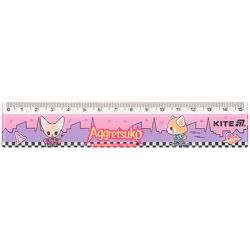 Лінійка пластикова Kite Aggretsuko AR25-090, 15 см