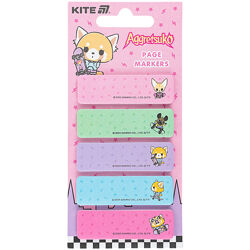 Закладка паперова з малюнком Kite Aggretsuko AR25-480, 100 шт, 5х15х50 мм, прямокутна