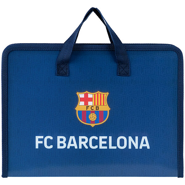 Папка-портфель на блискавці Kite FC Barcelona BC25-202, 1 відділення, A4