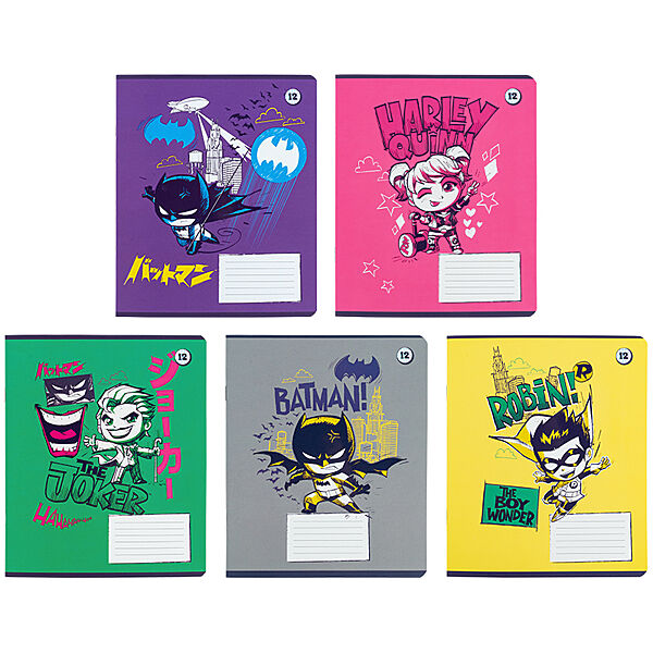 Зошит шкільний Kite DC Comics DC25-232, 12 аркушів, клітинка