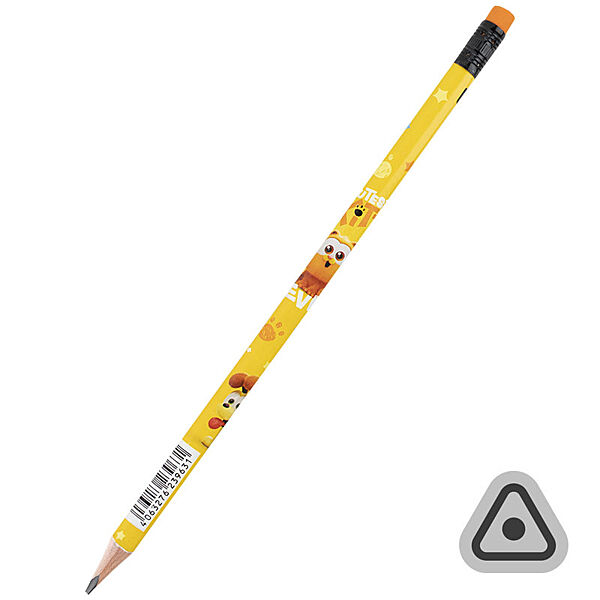 Олівець графітний тригранний з гумкою Kite Garfield GF25-046