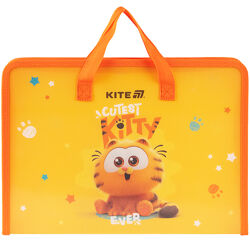 Папка-портфель на блискавці Kite Garfield GF25-202, 1 відділення, A4