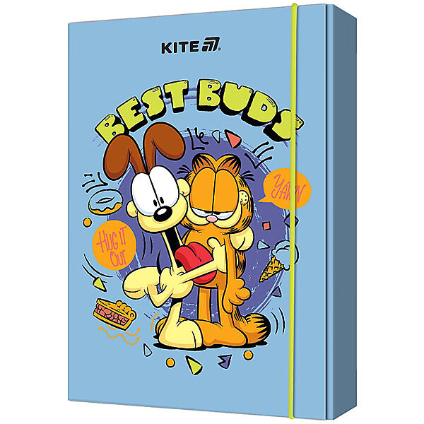 Папка для зошитів на гумці Kite Garfield GF25-210, картон