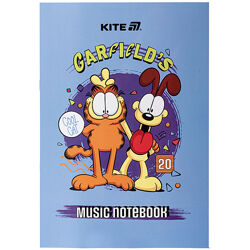 Зошит для нот Kite Garfield GF25-404, A4, 20 аркушів