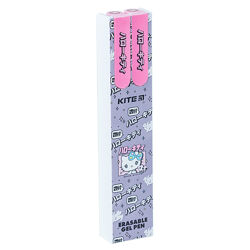 Ручка гелева пиши-стирай Kite Hello Kitty HK24-069-2, синя, 2 шт. у пеналі