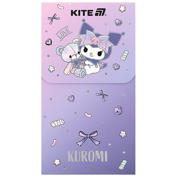 Блокнот на магніті Kite Kuromi HK24-092-2, 60 аркушів, клітинка