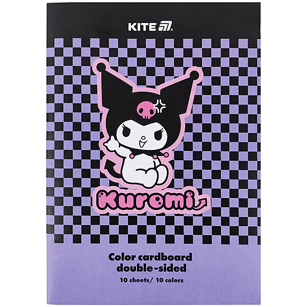 Картон кольоровий двосторонній Kite Kuromi HK24-255-2, А4