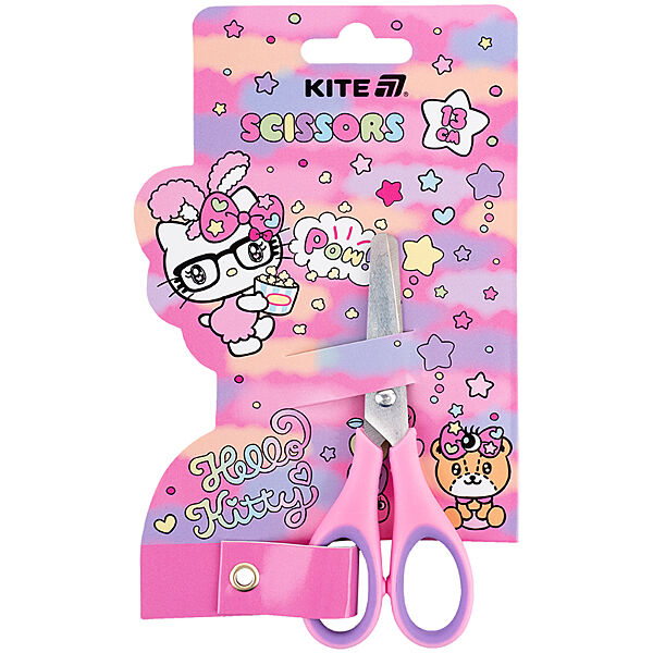 Ножиці дитячі з гумовими вставками Kite Hello Kitty HK25-123, 13 см