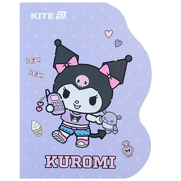 Блокнот Kite Kuromi HK25-223-2, А6, 60 аркушів, клітинка