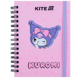 Блокнот на спіралі Kite Kuromi HK25-229-2, А6, 80 аркушів, клітинка