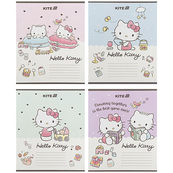 Зошит шкільний Kite Hello Kitty HK25-235-1, 12 аркушів, коса лінія