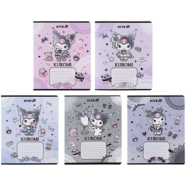 Зошит шкільний Kite Kuromi HK25-237-1, 18 аркушів, лінія