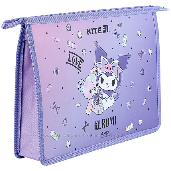 Папка на блискавці Kite Kuromi HK25-428, A4