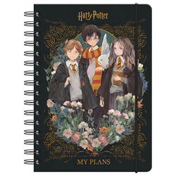 Щоденник на спіралі Kite Harry Potter HP25-438, тверда обкладинка