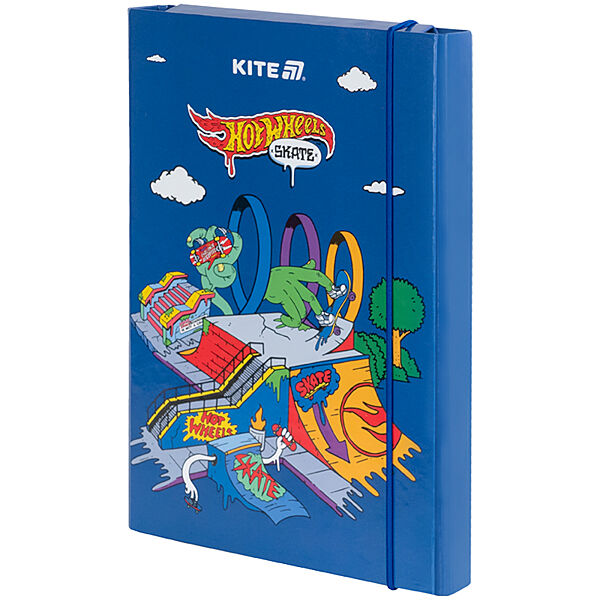 Папка для зошитів на гумці Kite Hot Wheels Skate HW25-210-2, картон
