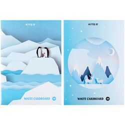 Картон білий Kite K24-1254, А4, 10 аркушів