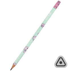 Олівець графітний тригранний з гумкою Kite Feel Good K25-046-2