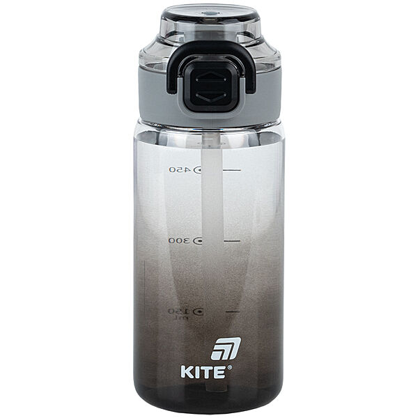 Пляшечка для води Kite K25-1212-1, 600 мл, чорна