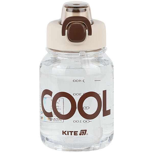 Пляшечка для води Kite K25-1217-1, 700 мл, біло-коричнева