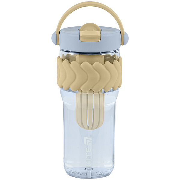 Склянка для води Kite K25-1231-1, 900 мл, бежево-блакитний
