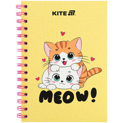 Блокнот на спіралі Kite Cute 1 K25-1911-1, А5, 80 аркушів, клітинка
