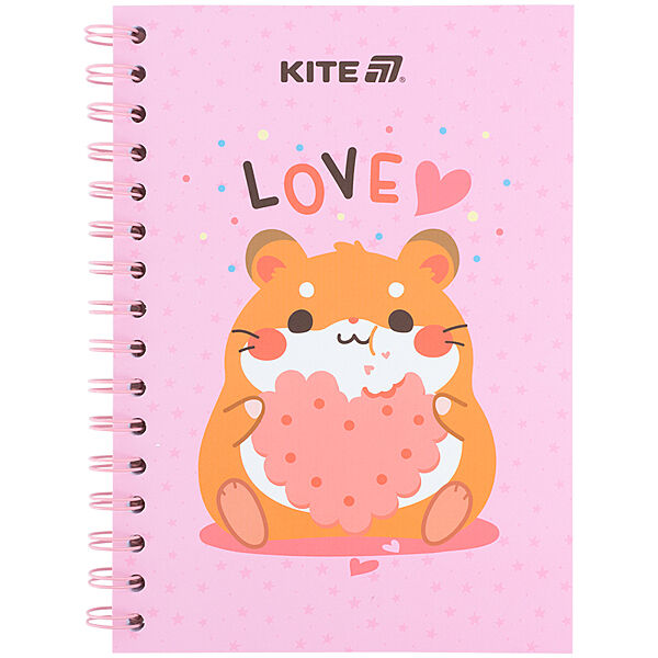 Блокнот на спіралі Kite Cute 3 K25-1911-3, А5, 80 аркушів, клітинка