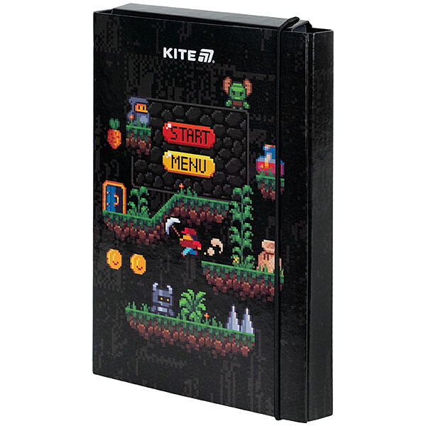 Папка для зошитів на гумці Kite Pixel Game K25-210-2, картон