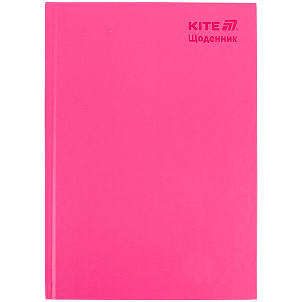 Щоденник шкільний Kite K25-262-14, тверда обкладинка, рожевий