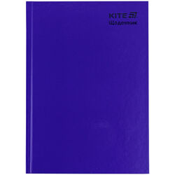 Щоденник шкільний Kite K25-262-15, тверда обкладинка, синій