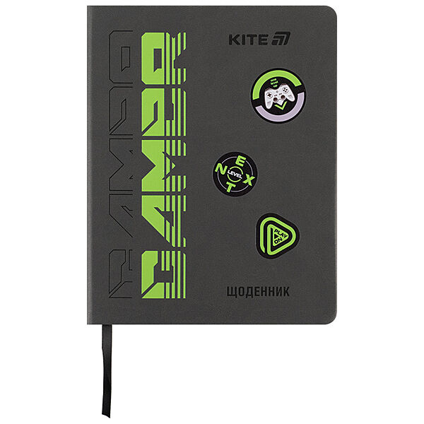 Щоденник шкільний Kite Gamer K25-264-1, тверда обкладинка, PU