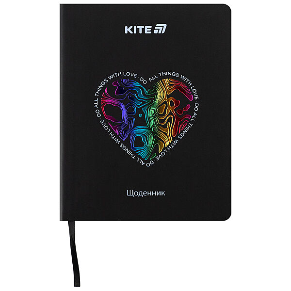 Щоденник шкільний Kite Love is K25-283-3, м&acuteяка обкладинка, PU