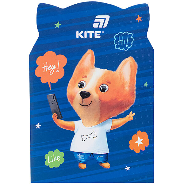 Блокнот Kite Hey Fox K25-461-3, 48 аркушів, клітинка
