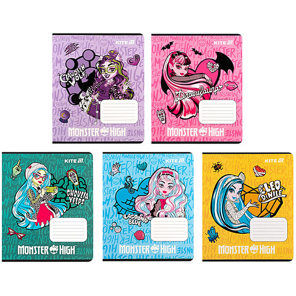 Зошит шкільний Kite Monster High MH25-232, 12 аркушів, клітинка