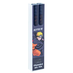 Ручка гелева пиши-стирай Kite Naruto NR24-069, синя, 2 шт. у пеналі