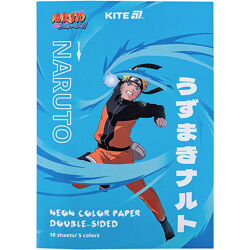 Папір кольоровий неоновий Kite Naruto NR24-252, A4