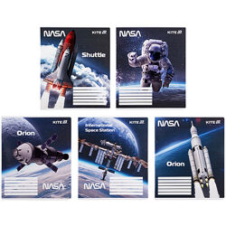 Зошит шкільний Kite NASA NS25-236, 18 аркушів, клітинка