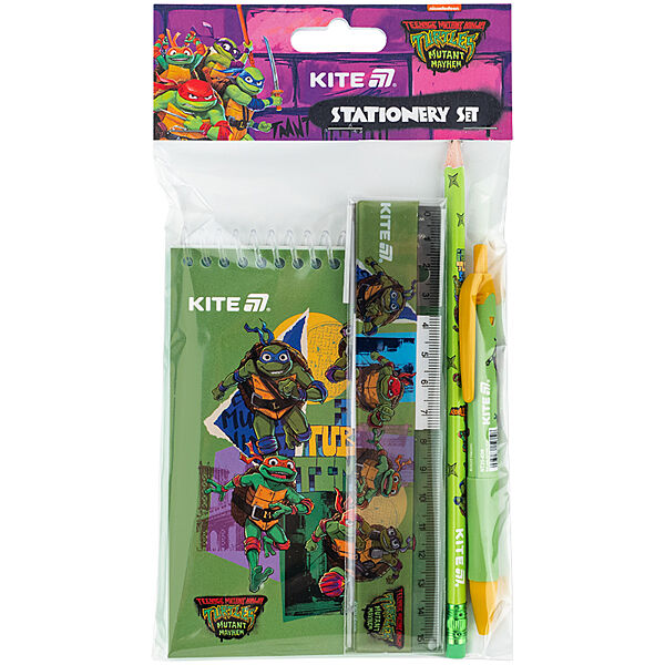 Набір канцтоварів Kite Ninja Turtles  NT25-S03, 4 предмети