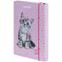 Папка для зошитів на гумці Kite Studio Pets SP25-210, картон