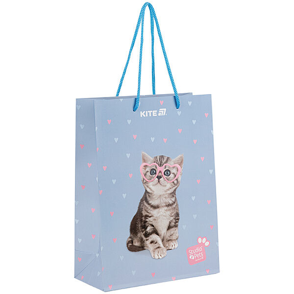 Пакет паперовий подарунковий Kite Studio Pets SP25-265, 18х24см