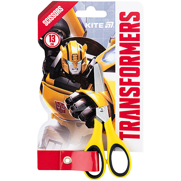 Ножиці дитячі з гумовими вставками Kite Transformers TF25-123, 13 см