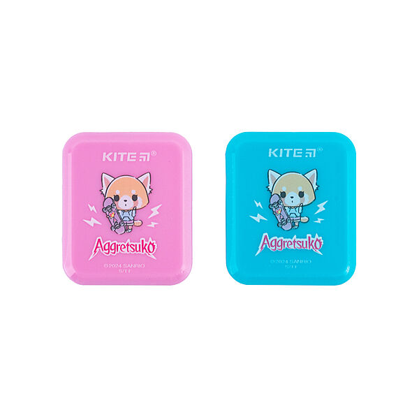 Точилка з контейнером прямокутна Kite Aggretsuko AR24-116