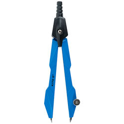 Циркульметалевий  грифельKite Techno K24-414-02,120мм, синій