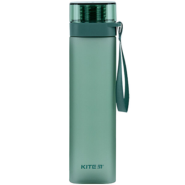 Пляшечка для води квадратна Kite K24-1210-2, 700 мл, зелена