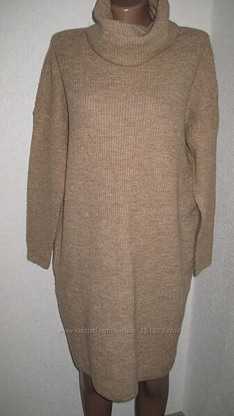 Трикотажное платье туника с горлом Only размер L оверсайз