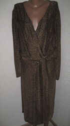 Вечернее платье с люрексом Marks& Spencer размер 24