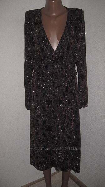 Вечернее платье с люрексом F&F размер18