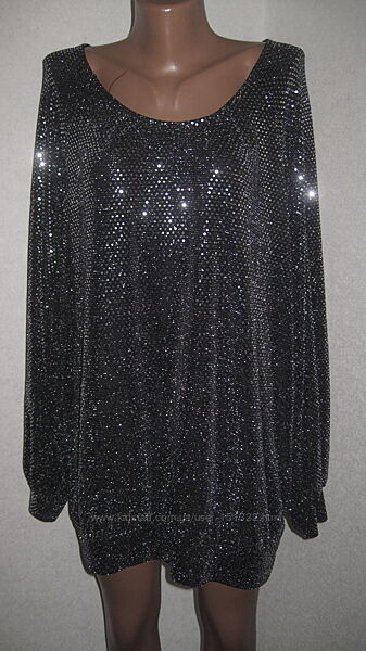Трикотажная туника с люрексом и блестками Studio размер 20-22