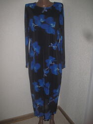 Нарядное платье цветочный принт F&F размер 16-18